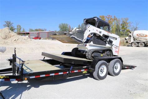 dump trailer and skid steer|tilt bed skid loader trailers.